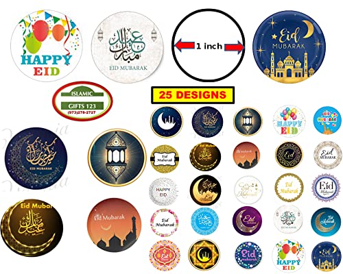 448 Pcs Eid Mubarak Pencils Wristbands Stickers Set Eid Pencils Eid Wristbands Eid Stickers Eid Mubarak Party Ramadan Gift for Muslims (Eid Pack) - color: Eid Pack
