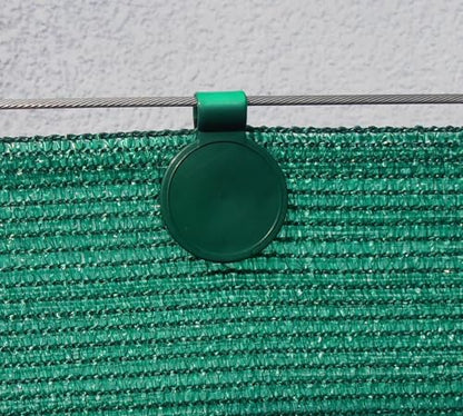Shade Cloth Plastic Clips, UV Treated | 20 Pack, Color Green - color: Green, size: 20 Pack