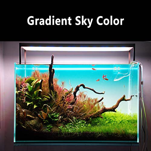 Aquarium Backlight Screen-Fish Tank Background Light,for Rimless Aquarium,Ultra-Thin 6mm Gradient Colors Panel.RGB Series. - size: 35.4W×17.7H in(90x45cm)RGB