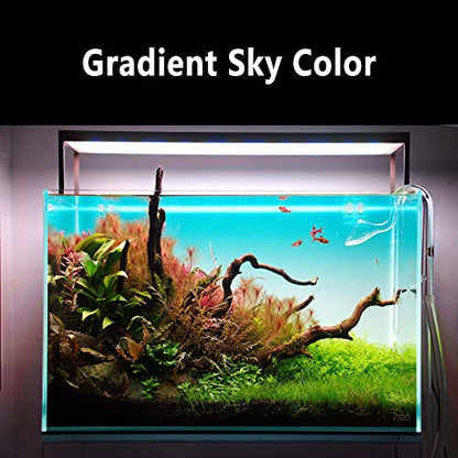 Aquarium Backlight Screen-Fish Tank Background Light,for Rimless Aquarium,Ultra-Thin 6mm Gradient Colors Panel.RGB Series. - size: 35.4W×19.7H in(90x50cm)RGB