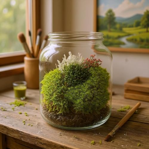 Super Fairy Garden Assortment Moss and Lichen for Terrarium, 6"x9" Bag