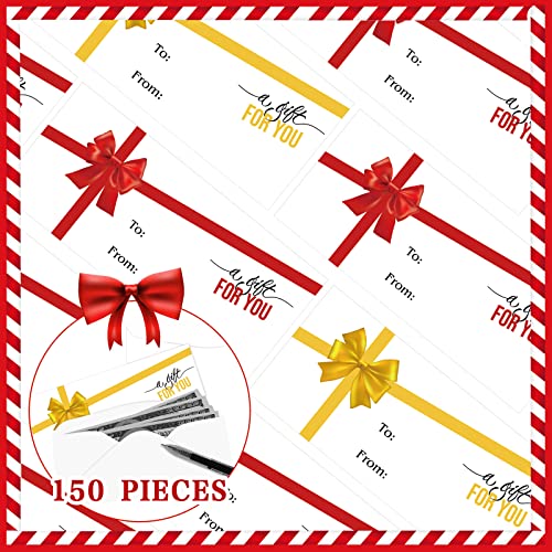 Jetec 150 Pcs Money Envelopes for Cash Gifts Card Envelopes 2.88 x 6.5 Inch Small Kraft Curency Holders for Credit Business Wedding Birthday Party Favor Church Offering Mother's Day Graduation