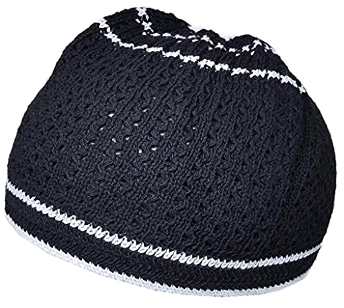 Set 2 PCS Muslim Beanies Kufi Hat for Men AMN-225B Skull Cap Islam Taqiyah Takke Eid Ramadan Gift - color: Color J