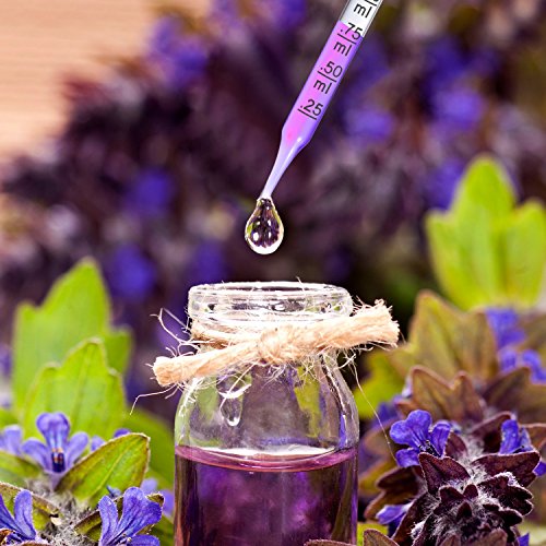 Tecunite 40 Pcs Glass Dropper Bulk, 1 ml Dropper for Liquids Glass Droppers Pipettes for Essential Oil, Medicine, Crafts, Pipette for Mixing Paints, Ear&eye Drops