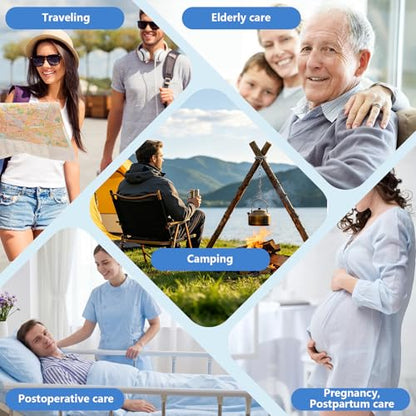 Electric Portable Bidet for Travel, JUTIMER 260ml+380ml Handheld Peri Bottle for Postpartum Care & Travel, USB Rechargeable Bidet Sprayer for Post-Surgery, Hemorrhoid Relief, Camping, Dual Spray Modes