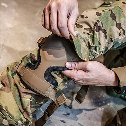 EMERSONGEAR ARC Style Military Knee Pads,Tactical Combat Knee Pads for Paintball Airsoft Skating Activities Upgrade Version - color: Upgrade-Desert