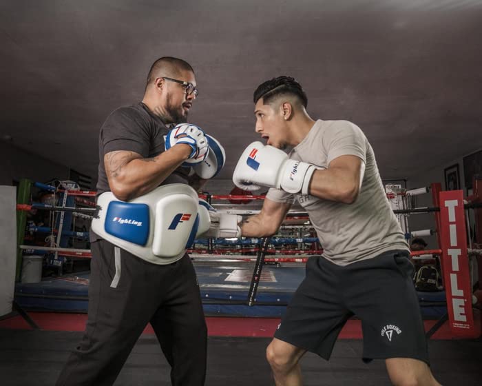 Fighting Leather Heavy Bag Gloves - Boxing Gloves, Punching Bag Gloves, Kickboxing Gloves, Punching Gloves, Heavy Bag Gloves, Boxing Gloves Men, Boxing Gloves Women, Boxing Equipment - color: White, size: 14 oz