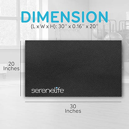 Elliptical Fitness Exercise Equipment Mat - Exercise Machine Floor Mat, Elliptical Mat, Fitness Mat, Gym Mat, Jump Rope Mat w/Durable with Non-Slip Texture - SereneLife SLELMAT5