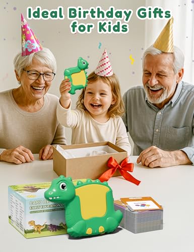 Arabic and English Talking Flash Cards for Kids, 510 Sight Words Bilingual Learning Toys for Toddlers, Arabic Alphabet Flashcards Pocket Speech Therapy Toys, Dinosaur Shaped - size: 510-Arabic&English