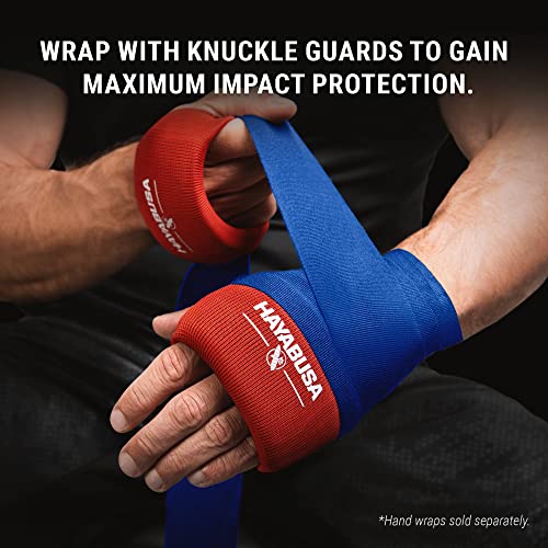 Hayabusa Boxing Knuckle Guards - color: Red, size: Large-X-Large