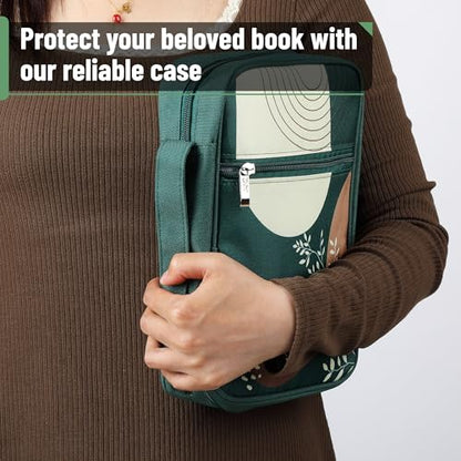 Mr. Pen- Bible Cover Case | Carrying Book Case with Durable Handle and Zippered Pocket, Bible Protective Church Bag for Men & Women, Christian Gifts - color: Dark Green