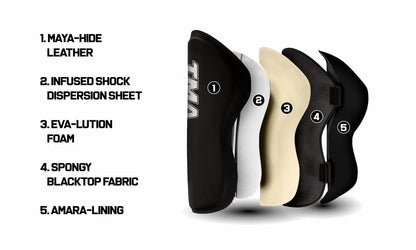 TMA Shin Guards Kickboxing Muay Thai, Premium Leather, Leg Instep Protection Pads, MMA Martial Arts Kicking Sparring Training Gear, BJJ Karate Boxing Taekwondo - size: Small