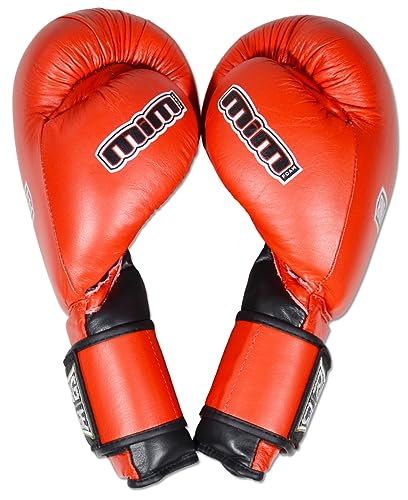 Leather Deluxe MiM-Foam Sparring Gloves - Single Strap - 14oz to 50oz - size: 20oz