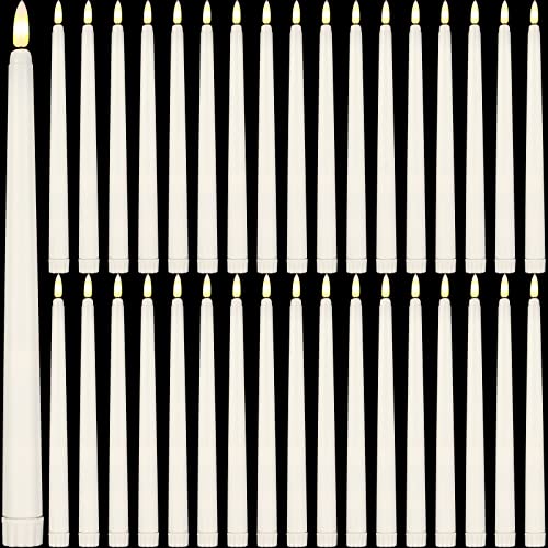 Reginary 36 Pcs Flameless Taper Candles Battery Operated,Ivory - color: Ivory
