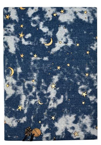 BLBMH 5.5x8.5 Fabric Book Cover for Paperback Bible for Women - Denim - color: Denim, size: 8.5in