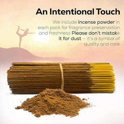 Raajsee Amber Incense Sticks 100 Gm Pack-100% Pure Organic - Natural Hand Rolled Free from Chemicals-Insence for Church,Relaxation, Meditation & Sensual Therapy - color: Amber
