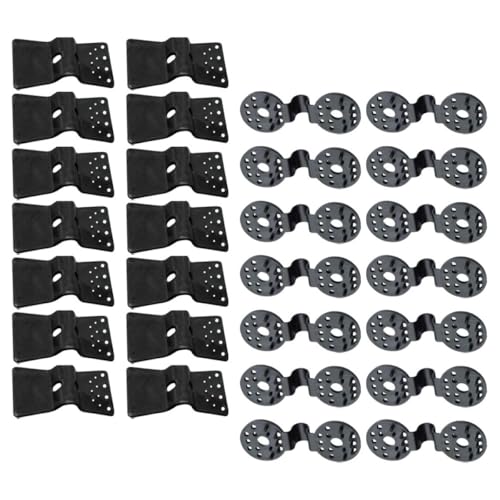 30Pcs Non Slip Mesh Buckle Net Clips for Garden Greenhouse Sunshade Clamp with Round and Square Clips Reusable Net Fixing for Backyard Shade Cloth and Plant Cover