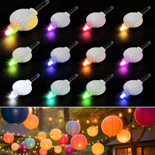 Aogist 24 Pack Small LED Lights Battery Powered Waterproof Hanging Twinkle Light Last 48 Hours for Paper Lanterns,Balloons,Floral,Weddings & Festival Christmas Decorations,Multicolor-Color Changing - color: Multicolor, size: 24 Pack