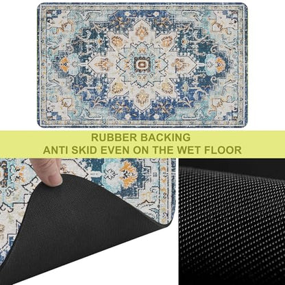 Cat Food Mat Pet Feeding Mats Dog Bowls Mat Cat Water Mat 12x20 Inch Boho7 - color: Bohemia Style 07