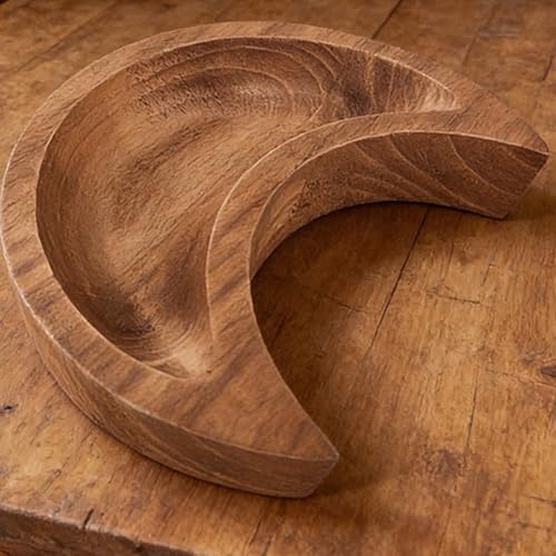 Crescent Moon Decorative Tray Trinket Dish Display Prop Versatile Storage Holder Jewelry Organizer for Party Home Table
