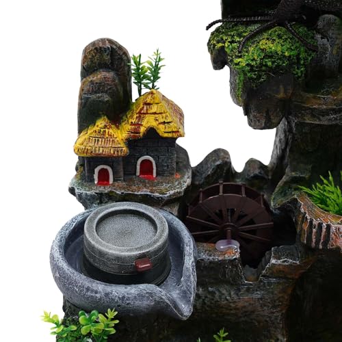 Fountain Rockery Ornaments Fish Tank Decor Modern Desktop Fountain Accessories Tabletop Water Fountain