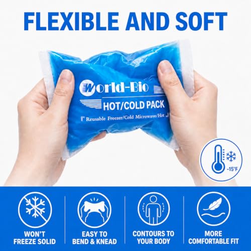Soft Cold Packs for Injuries Reusable 4 Pack, Hot and Cold Gel Pack for Headaches, Joint Pain Relief, Comfort Ice Gel Pack Flexible Therapy on Neck, Ankle, Knee, Leg, Shoulder, Elbow, Wrist, Feet - color: 5.5" X 5.1" - 4 Ice Packs