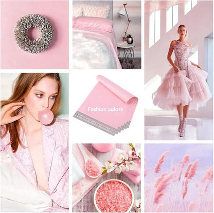 Metronic Poly Mailers 12x15.5 100 Pack, Self Seal Shipping Bags for Clothes | Strong Adhesive Waterproof Tear-resistant Mailing Envelopes, Packaging Bags for Boutiques, Small Business, Light Pink - size: 12x15.5 100PC