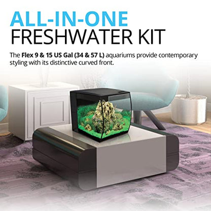 Fluval Flex 57 - 15 Gallon Nano Glass Aquarium Kit