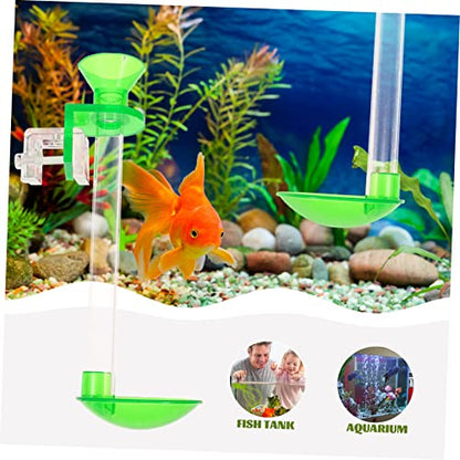 HANABASS Shrimp Feeder Tube Transparent Aquarium Fish Feeder with Adjustable Length Hook Design Spot Feeding Accessory for Shrimp Crabs Clams Tropical Fish 11.81 X 1.96 X 1.18 in Cleaning Brush