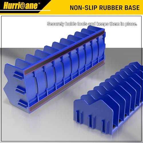 HURRICANE Plier Organizer Rack, 10-Slot Pliers Cutters Rack with Non-Slip Rubber Base, Tool Organizer, Tool Drawer Toolbox torage, Blue, Extendable Design, Fit 3” H, 1 Pack - color: blue