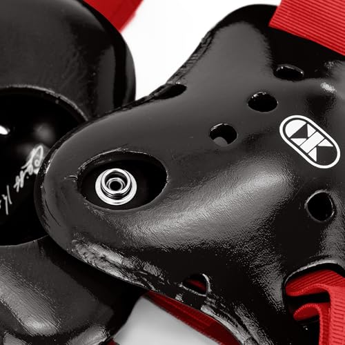 Cliff Keen Fusion Wrestling Headgear - color: Black / Scarlet
