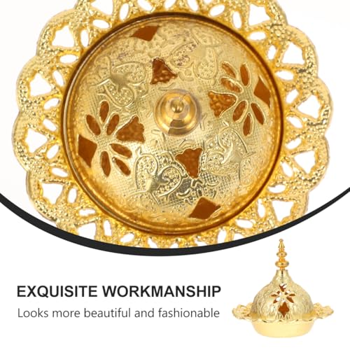 DOITOOL Charcoal Frankincense Incense Resin Electric insence bakhoor Oil Coal Burning Myrrh kit Gold incienso Oud Bowl Cauldron lamp Set Metal quemador Copal Brass Stick Tray