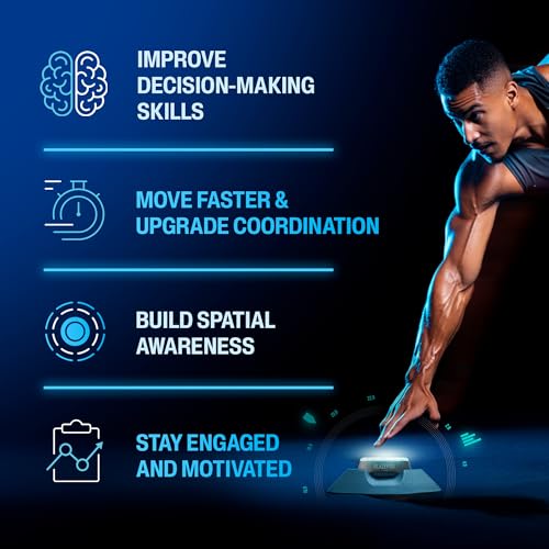BlazePod Reaction Training Kit Smart Pods for Speed, Agility & Cognitive Drills - Pro-Level Training for Athletes, Trainers, Therapists & Coaches - App Access Included (4 Pods) - color: 4 Pods | Starter Bundle