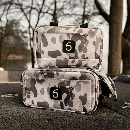 6th Sense Fishing Small Bait Bag – Durable Soft-Sided Storage for Soft Plastics (Willis Camo - Brown) - color: Willis Camo - Brown