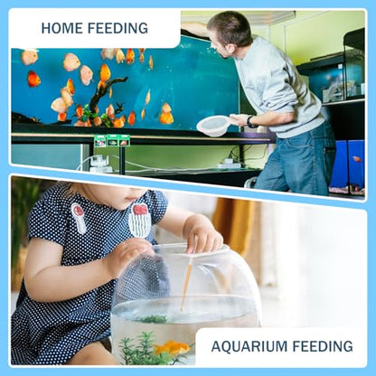 Brine Shrimp Net Sieve 80 & 200 Mesh Kit for Hatchery, Small Fish Net for Fish Tank Aquarium with 5 Pipettes and 3 Storage Tubes, Dense Mesh with Handle Collecting Hatching Shrimp