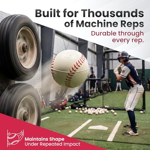 GPS Athletics VeloBlast 3.5 oz – High-Density Foam Machine Balls for Hitting Development, Bat Path Precision, and High Velocity Hitting Training No Sting