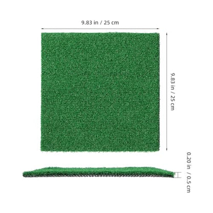 Toddmomy Turtle Terrace Artificial Grass Mat with Climbing Ramp Square Fake Turf Patch for Aquarium and Reptile Tank Outdoor Indoor Turtle Floating Dock and Pet Basking .84X9.84In