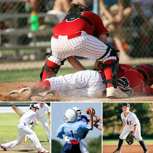 COOLOMG Youth Boys Baseball Sliding Shorts with Cup Pocket (NO Cup) Padded Compression Underwear - color: White, size: Small