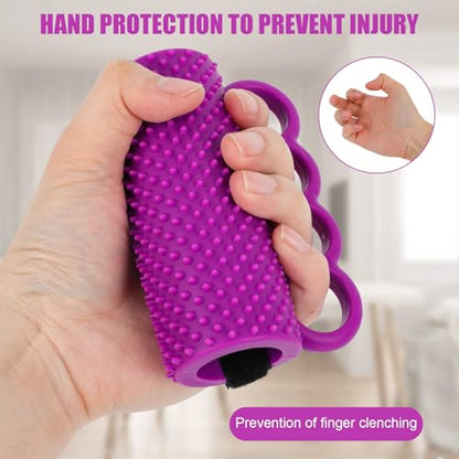 Hand Grip Strengthener, Finger Exerciser Squeeze Ball Weak Hand Strengthening Devices for Elderly Seniors Musicians Athletes Muscles Trainer Massage