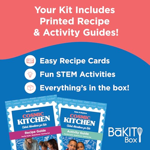 BāKIT Box Berry Blast-Off Tarts Baking Kit, STEM Rocket Activity + DIY Jam Pastries, Printed Recipe & Activity Guides, Great Gift for Boys & Girls - color: Berry Blast-Off Tarts