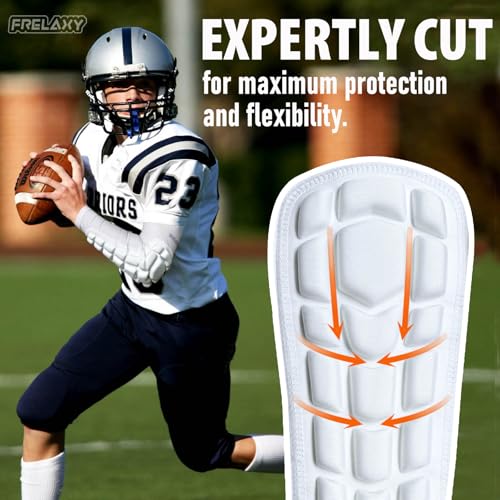 Frelaxy Elbow Pads, Padded Arm Sleeves for Volleyball and Football, 2 Pack - color: White, size: Small