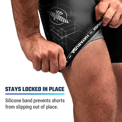 Hayabusa Geo Vale Tudo Shorts Men - color: Gray, size: XX-Large