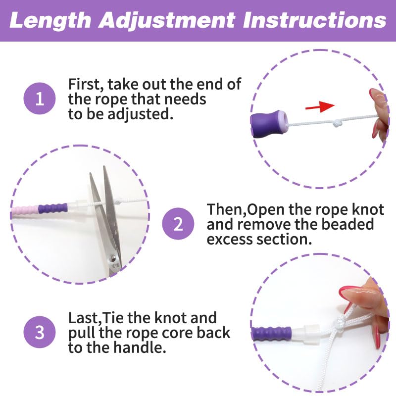 20 Pcs Soft Beaded Jump Ropes, Adjustable Length Skipping Rope, 8.2 Ft Tangle Free Segmented Jumping Rope with Storage Bag for Kids and Adults Exercise, Fitness