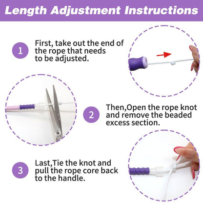 20 Pcs Soft Beaded Jump Ropes, Adjustable Length Skipping Rope, 8.2 Ft Tangle Free Segmented Jumping Rope with Storage Bag for Kids and Adults Exercise, Fitness