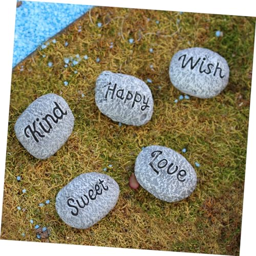 POPETPOP 5pcs Aquarium Decorative Gravel Mini Landscape Rocks for Flowerpot Fountain Garden