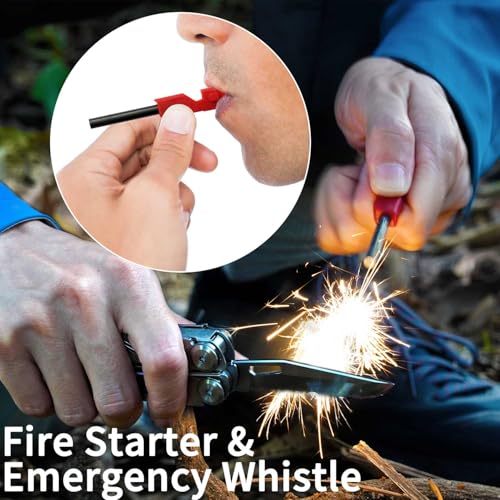 ROCKTOL Multitool SK04, VG-10 Blade, 22-in-1 Multi-tool Pliers with Fire Starter, Emergency Whistle, Glass Breaker, Safety Locking and Nylon Sheath for Survival, Camping, multi tool for men