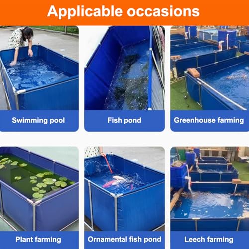 Canvas Fish Pond, Fish Show Water Tank, Foldable Water Storage Pond, Temporary Holding Viewing Canvas Fish Pond(1.5X1X0.5cm) - size: 1.5X1X0.5cm