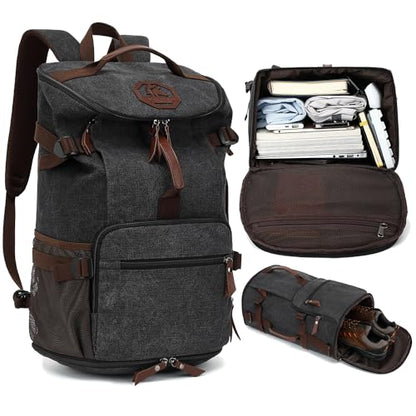 gym duffel bag backpack wrestling bag with shoe compartment 4 kinds of back method waterproof sports walking laptop - color: C-black