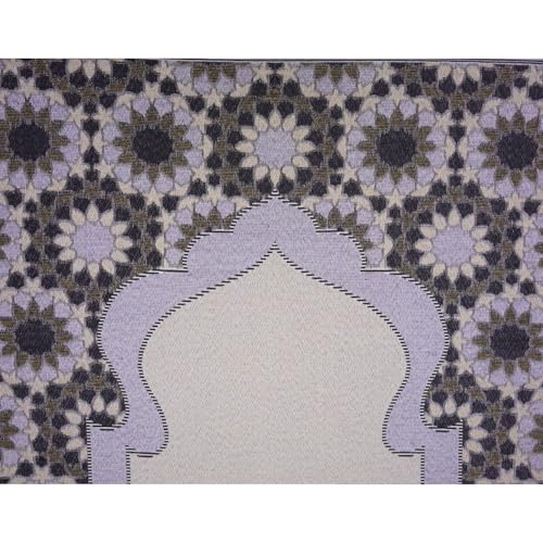 Modefa Turkish Travel Prayer Mat - Muslim Prayer Rug - Thin Woven Cotton Traditional Janamaz Sejjadah for Men Women - Prayer Matt Islam Praying Mat Stargazer (Purple) - color: Purple