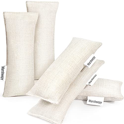 12 Pack Bamboo Charcoal Shoe Deodorizer Bags，Shoe Odor Eliminator,Charcoal Air Purifying Bags, Activated Charcoal Odor Absorber for Gym Bag, Car, Pet, Closet - color: 12PACK Beige